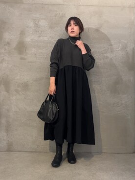 「BEARDSLEY（ビアズリー）のアイテム（リング）」を使った、sudohさん（レディース・160cm）の秋コーディネート