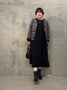 「アイテム（ボストンバッグ）」を使った、sudohさん（レディース・160cm）の夏コーディネート