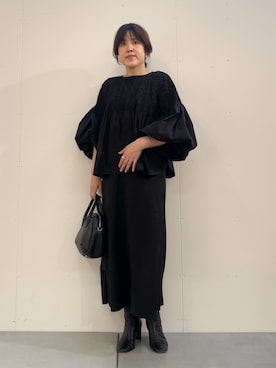 「アイテム（ボストンバッグ）」を使った、sudohさん（レディース・160cm）の夏コーディネート