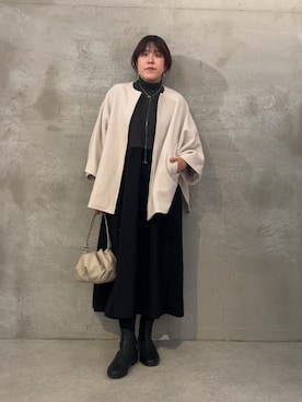「秋のコーデ」｜「アイテム（その他アウター）」を使った、sudohさん（レディース・160cm）の秋コーディネート