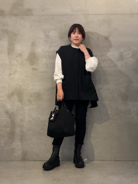 「アイテム（ポーチ）」を使った、sudohさん（レディース・160cm）の夏コーディネート