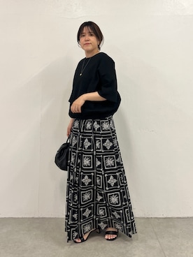 「BEARDSLEY（ビアズリー）のアイテム（スカート）」を使った、sudohさん（レディース・160cm）の春コーディネート
