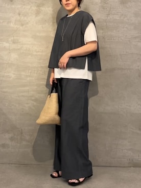 「アイテム（シャツ/ブラウス）」を使った、sudohさん（レディース・160cm）の夏コーディネート