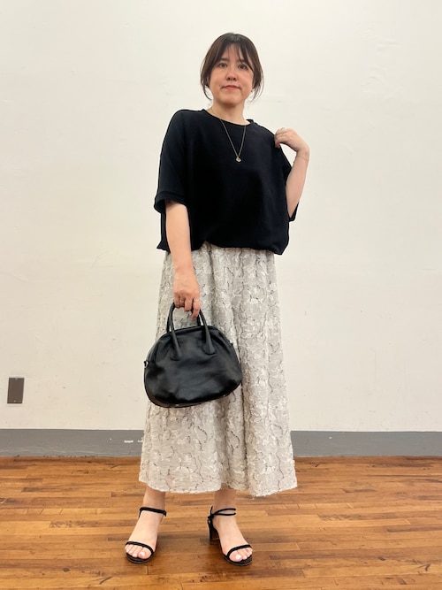 BEARDSLEY（ビアズリー） パンツ 花ボーダージャガードサルエルパンツ