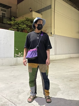 「TAIKAN（テイケン）のアイテム」を使った、Ú-Sêng Tânさん（メンズ・167cm）の春コーディネート