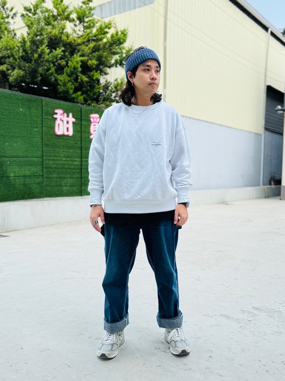 るんるんば様 C6518 Championスウェット×デニムコーデ