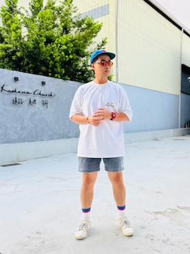 「アイテム（パンツ）」を使った、Ú-Sêng Tânさん（メンズ・167cm・30代）の夏コーディネート