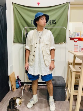 「TROPHY CLOTHING」｜Ú-Sêng Tânさん（メンズ・167cm）の夏コーディネート