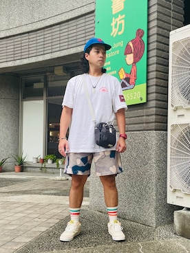 「COP（シーオーピー）のアイテム」を使った、Ú-Sêng Tânさん（メンズ・167cm）の夏コーディネート