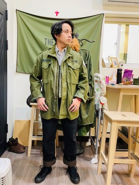 「TROPHY CLOTHING」｜Ú-Sêng Tânさん（メンズ・167cm）の冬コーディネート