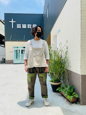 「Woden（ホーデン）のアイテム」を使った、Ú-Sêng Tânさん（メンズ・167cm）の春コーディネート