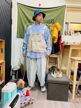 「Retrodandy」｜Ú-Sêng Tânさん（メンズ・167cm）の冬コーディネート