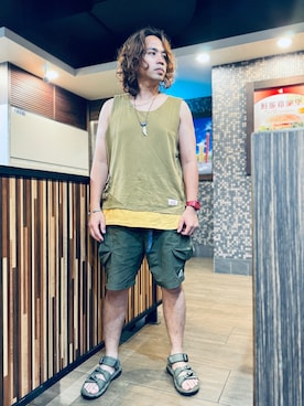 「teva」｜Ú-Sêng Tânさん（メンズ・167cm）の春コーディネート