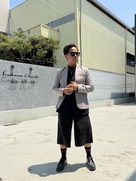 「KLEMAN（クレマン）のアイテム」を使った、Ú-Sêng Tânさん（メンズ・167cm）の夏コーディネート