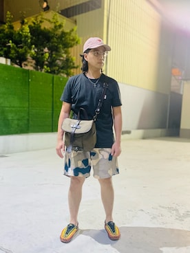 「FILSON（フィルソン）のアイテム（バッグ）」を使った、Ú-Sêng Tânさん（メンズ・167cm）の春コーディネート