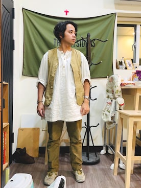 「Retrodandy」｜Ú-Sêng Tânさん（メンズ・167cm）の冬コーディネート