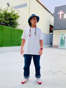 「orslow」｜「アイテム（帽子）」を使った、Ú-Sêng Tânさん（メンズ・167cm）の春コーディネート