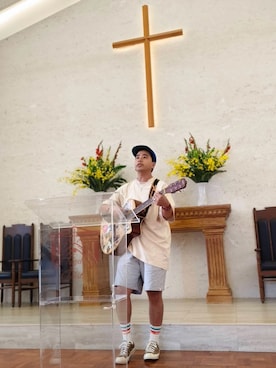 「アイテム（パンツ）」を使った、Ú-Sêng Tânさん（メンズ・167cm）の夏コーディネート
