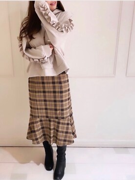 「tocco closet（トッコ　クローゼット）のアイテム」を使った、toccocloset_STAFFさん（レディース・160cm）の秋コーディネート