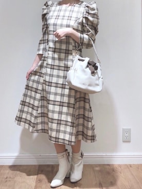 「tocco closet（トッコ　クローゼット）のアイテム（ワンピース/ドレス）」を使った、toccocloset_STAFFさん（レディース・158cm）の秋コーディネート