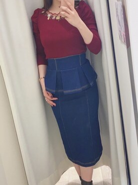 「tocco closet（トッコ　クローゼット）のアイテム」を使った、toccocloset_STAFFさん（レディース・164cm）の秋コーディネート