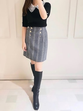 「tocco closet（トッコ　クローゼット）のアイテム」を使った、toccocloset_STAFFさん（レディース・160cm）の秋コーディネート