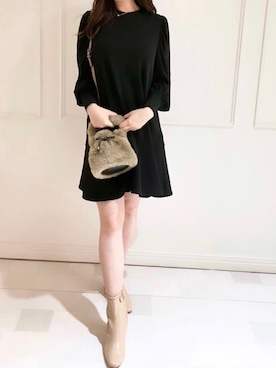 「tocco closet（トッコ　クローゼット）のアイテム（ワンピース/ドレス）」を使った、toccocloset_STAFFさん（レディース・160cm）の秋コーディネート