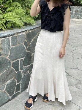 「tocco closet（トッコ　クローゼット）のアイテム」を使った、toccocloset_STAFFさん（レディース・161cm）の夏コーディネート