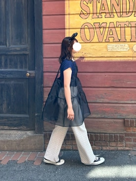 「WC（ダブル シー）のアイテム（ワンピース/ドレス）」を使った、yさん（レディース・160cm）の夏コーディネート