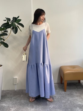 「おとなコーデ」｜「アイテム（ワンピース/ドレス）」を使った、MIURAさん（レディース・158cm）の夏コーディネート