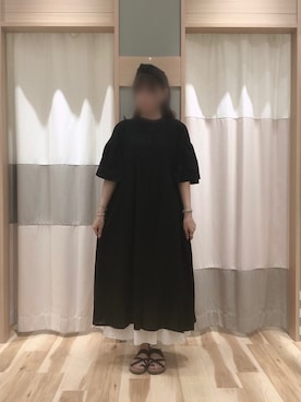 「アイテム（ワンピース/ドレス）」を使った、Junkoさん（レディース・162cm・40代）の夏コーディネート