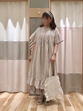 「アイテム（ワンピース/ドレス）」を使った、Junkoさん（レディース・162cm・40代）の春コーディネート