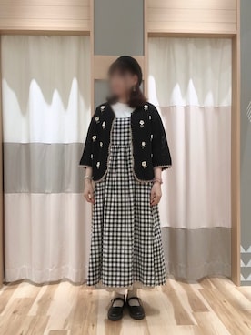 「アイテム（ワンピース/ドレス）」を使った、Junkoさん（レディース・162cm・40代）の春コーディネート