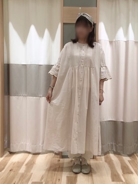 「アイテム（ワンピース/ドレス）」を使った、Junkoさん（レディース・162cm・40代）の夏コーディネート
