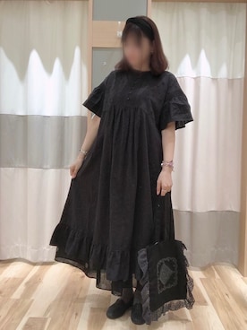 「アイテム（ワンピース/ドレス）」を使った、Junkoさん（レディース・162cm・40代）の春コーディネート