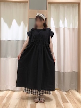 「アイテム（ワンピース/ドレス）」を使った、Junkoさん（レディース・162cm・40代）の夏コーディネート