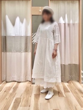 「アイテム（ワンピース/ドレス）」を使った、Junkoさん（レディース・162cm・40代）の春コーディネート