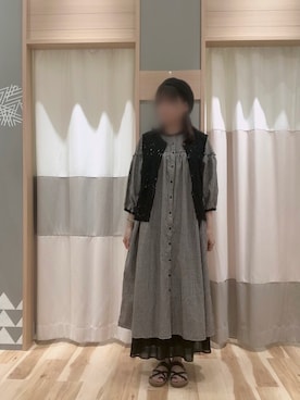「アイテム（ワンピース/ドレス）」を使った、Junkoさん（レディース・162cm・40代）の夏コーディネート