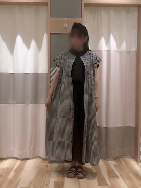 「アイテム（ワンピース/ドレス）」を使った、Junkoさん（レディース・162cm・40代）の夏コーディネート