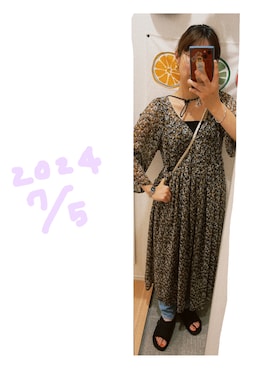 「Crisp（クリスプ）のアイテム（ワンピース/ドレス）」を使った、こがさん（レディース・152cm）の夏コーディネート