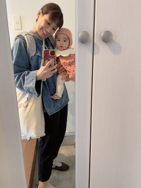 「アイテム（その他ベビーウェア）」を使った、こがさん（レディース・152cm）の秋コーディネート