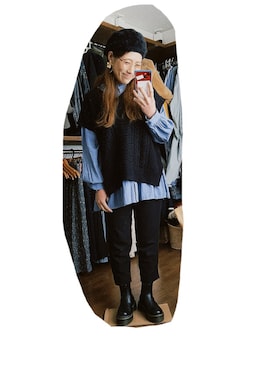 「ベレー帽女子」｜こがさん（レディース・152cm）の冬コーディネート