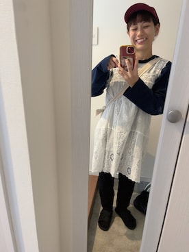 「studio CLIP（スタディオクリップ）のアイテム」を使った、こがさん（レディース・152cm）の秋コーディネート