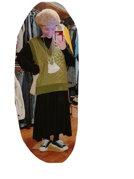 「ベストコーデ」｜「アイテム（ハンチング/ベレー帽）」を使った、こがさん（レディース・152cm）の冬コーディネート