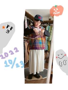 「SUBLIME（サブライム）のアイテム（シューズ）」を使った、こがさん（レディース・152cm）の秋コーディネート