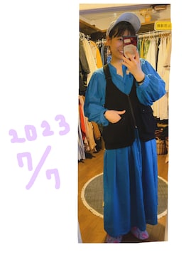 「179/WG（イチナナキュウダブルジー）のアイテム」を使った、こがさん（レディース・152cm）の夏コーディネート