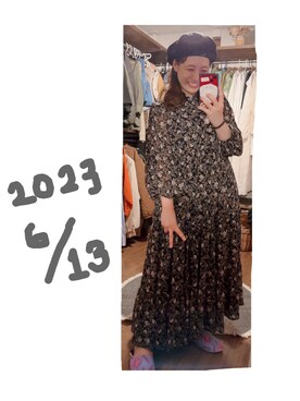 「ベレー帽女子」｜こがさん（レディース・152cm）の夏コーディネート