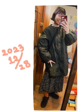 「Casselini（キャセリーニ）のアイテム（PC・スマホグッズ/家電）」を使った、こがさん（レディース・152cm）の冬コーディネート