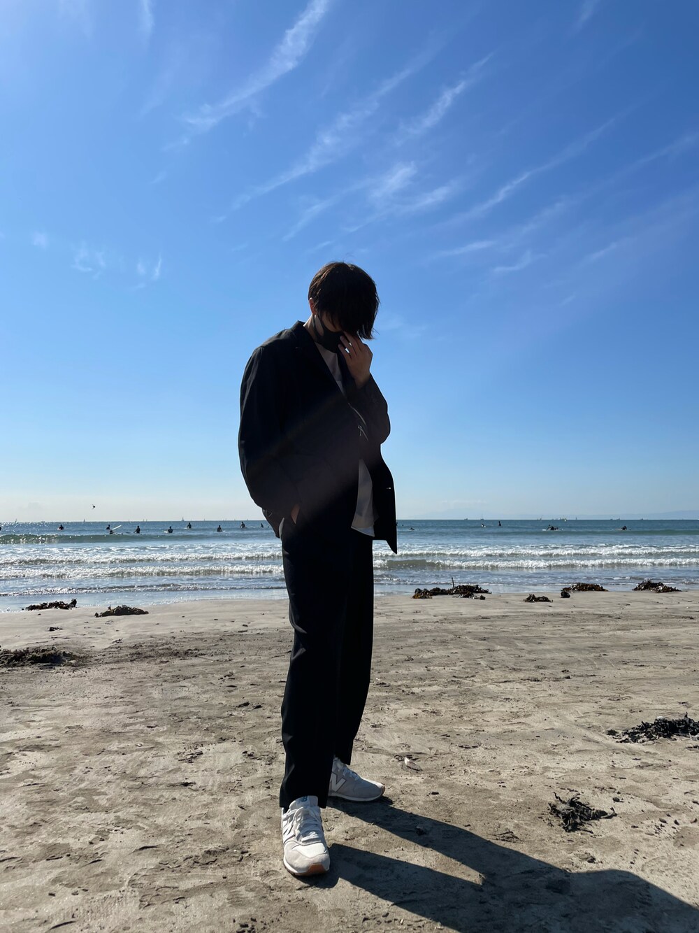 「Steven Alanの＜Steven Alan＞ LIGHT VIN TWILL W6 2B JACKET/ジャケット（テーラードジャケット、グレー系）」を使った、がきさん（メンズ・173cm）の秋コーディネートの1枚目の写真