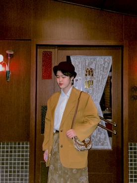 「アイテム（フォーマルスーツ/小物）」を使った、安柏さん（レディース・168cm・10代）の春コーディネート